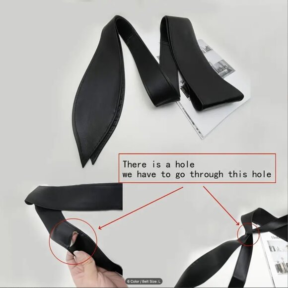 Wide Belt Camel Color Classic Obi Belt Tie Belt - Picture 6 of 8